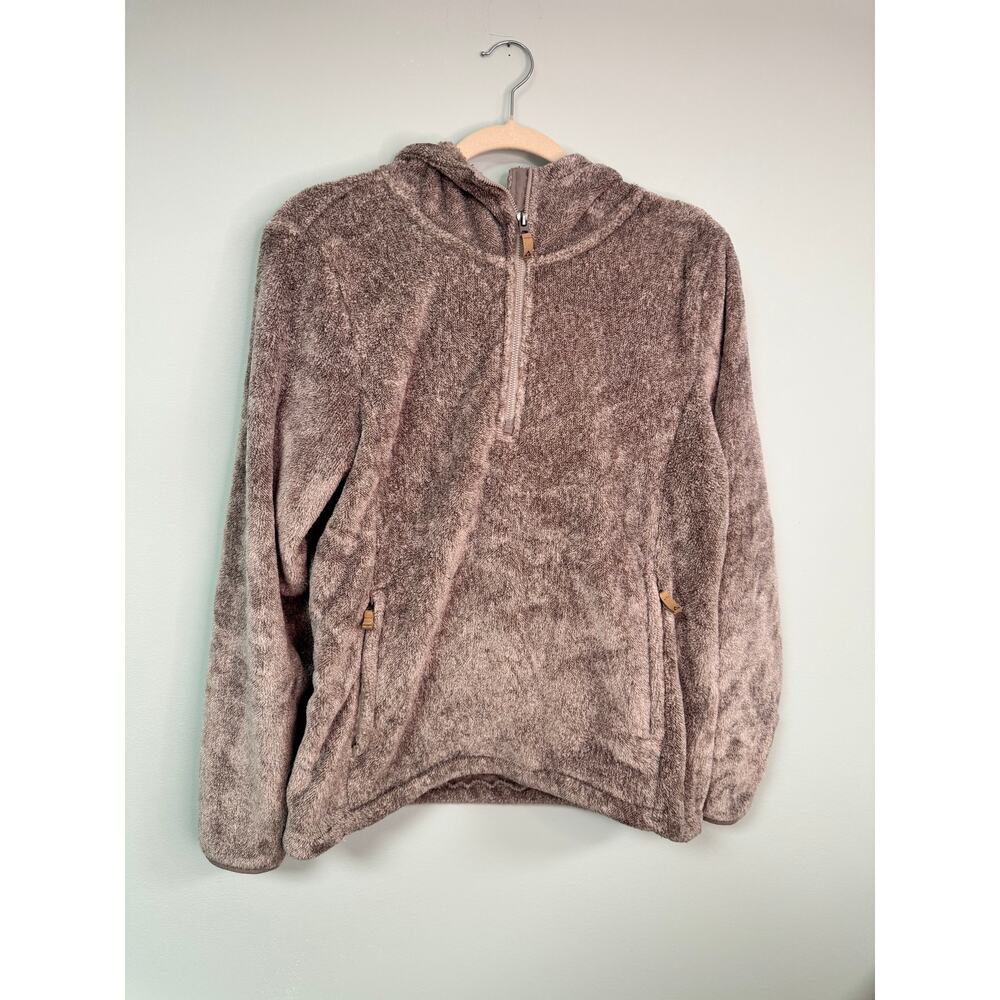 EUC! Gerry Half Zip Plush Hoodie - Light Brown - Large